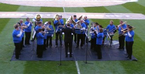 Pre-match brass band