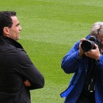 Roberto Martinez and photographer