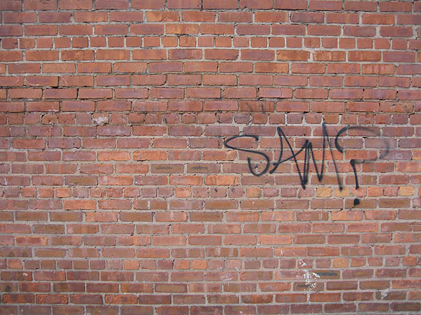 A wall named Sam? (always styled with the question mark)