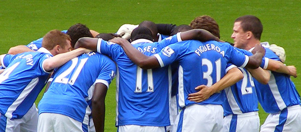 Latics huddle