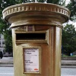Golden postbox