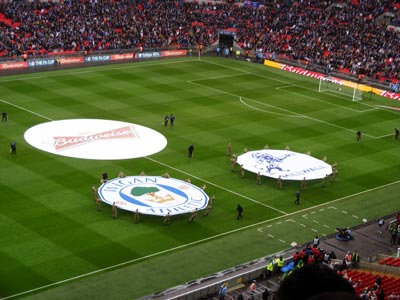 Wembley Stadium big flags