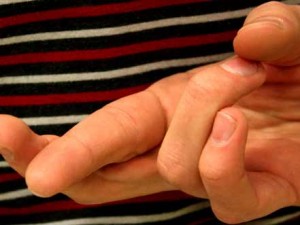Crossed fingers