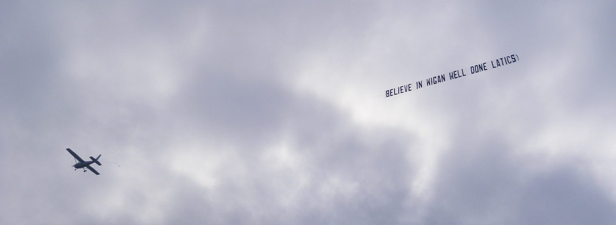 Believe in Wigan aeroplane
