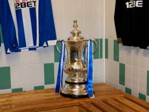FA Cup Wigan Athletic changing room