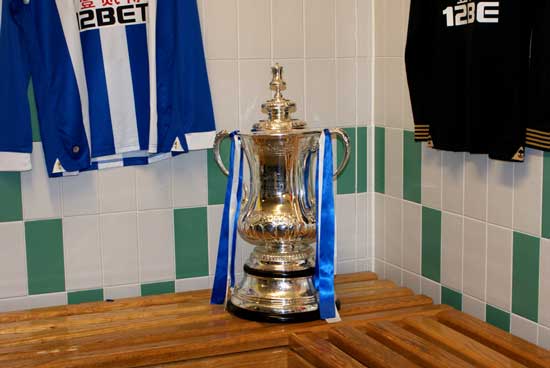 FA Cup Wigan Athletic changing room