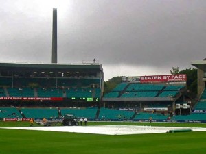 Rain stopped play