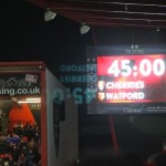 AFCB Cherry Chimes Bournemouth v Watford scoreboard