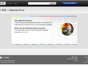 BBC Error 500
