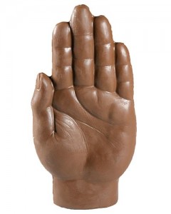 Chocolate hand