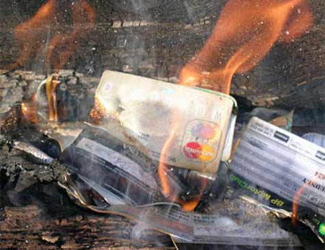 Melting credit cards