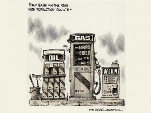 Road rage cartoon