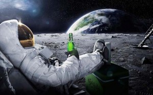 A beer on the moon