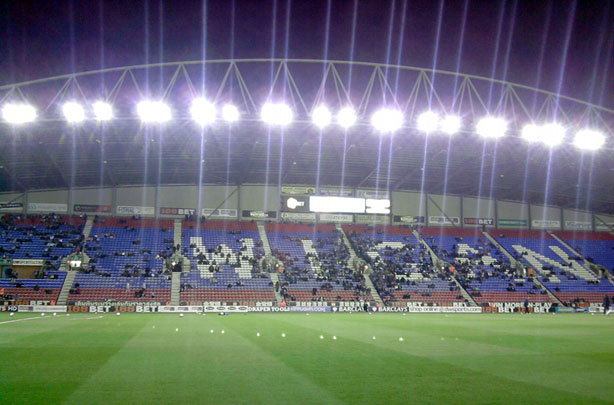 The East Stand fills up prior to kick off