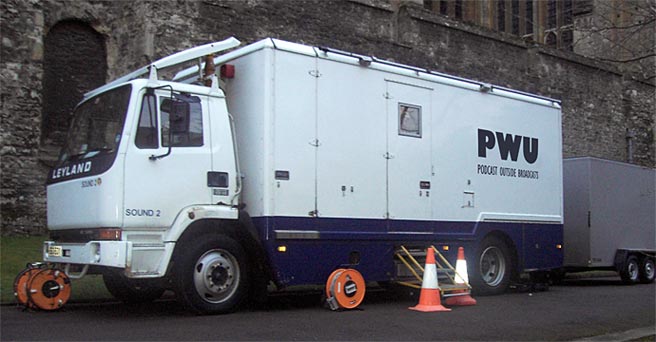PWU outside broadcast truck