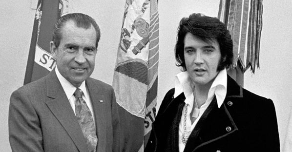 Elvis Presley with Richard Nixon